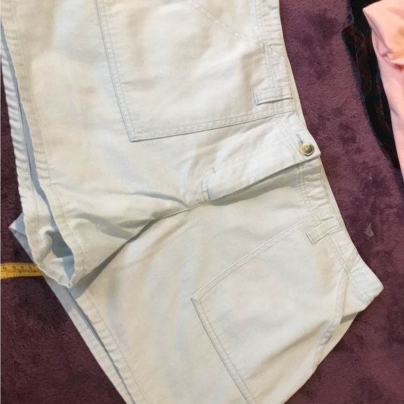 New Moda International Baby Blue High Waisted Shorts, Size 12 - Picture 9 of 10